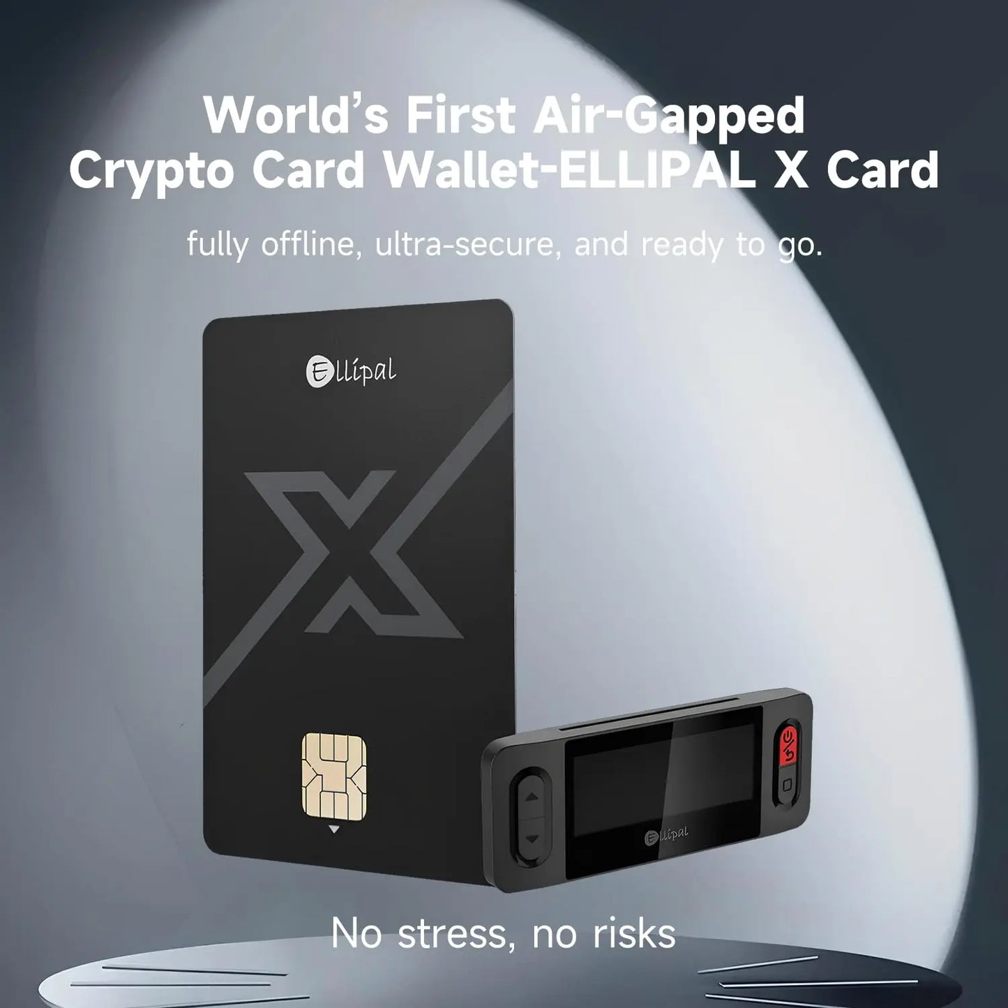 ELLIPAL X Card – Air Gapped Crypto Cold Wallet with Starter Accessory Kit,Secure Offline Storage for Bitcoin, Ethereum,NFTs & 10,000+ tokens ELLIPAL