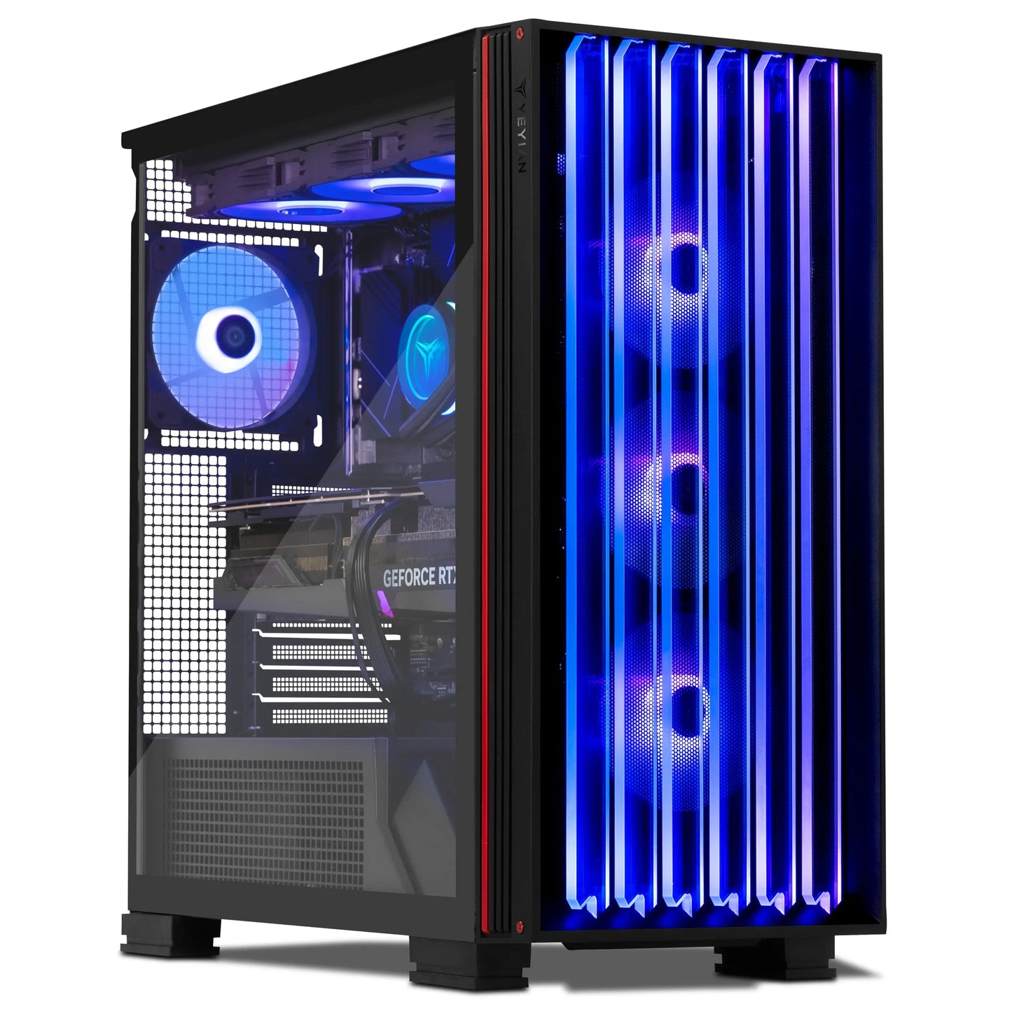 YEYIAN Mirage X Gaming PC Desktop Ryzen 7 9800X3D 5.2 GHz, RTX 5090 32GB GDDR7, 64GB DDR5 RGB 6000MHz, 4TB NVMe Gen4 SSD, AI Accelerate Gamer Prebuilt PC, AMD B850 MB, AIO 360mm,1000W PSU, Win 11 Home YEYIAN