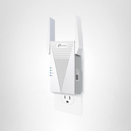 TP-Link RE615X AX1800 WiFi 6 Range Extender w/Ethernet Port | 1.8G Dual-Band Wireless Repeater Amplifier | Up to 2100 Sq. Ft., 64 Devices | Internet Signal Booster | APP Setup | EasyMesh Compatible