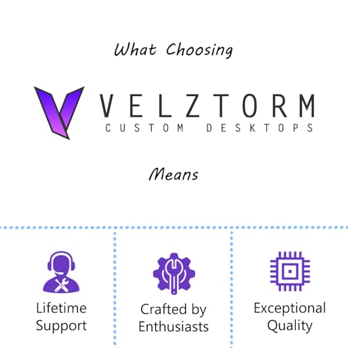 Velztorm iCUE Certified White Armix Custom Built Gaming Desktop PC (AMD Ryzen 9 7900X, GeForce RTX 5090, 32GB DDR5, 2TB PCIe SSD + 2TB HDD, RGB Fans, 240mm AIO, 1000W PSU, WiFi 6E, Win 11 Home)