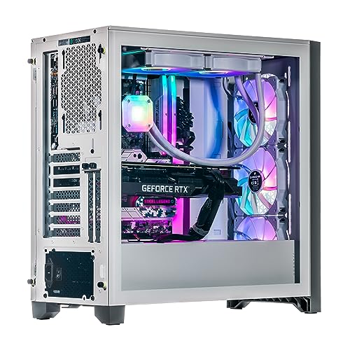 Velztorm iCUE Certified White Armix Custom Built Gaming Desktop PC (AMD Ryzen 9 7900X, GeForce RTX 5090, 32GB DDR5, 2TB PCIe SSD + 2TB HDD, RGB Fans, 240mm AIO, 1000W PSU, WiFi 6E, Win 11 Home)
