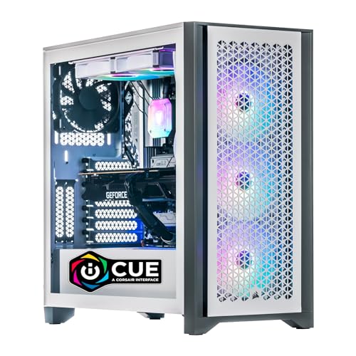 Velztorm iCUE Certified White Armix Custom Built Gaming Desktop PC (AMD Ryzen 9 7900X, GeForce RTX 5090, 32GB DDR5, 2TB PCIe SSD + 2TB HDD, RGB Fans, 240mm AIO, 1000W PSU, WiFi 6E, Win 11 Home)