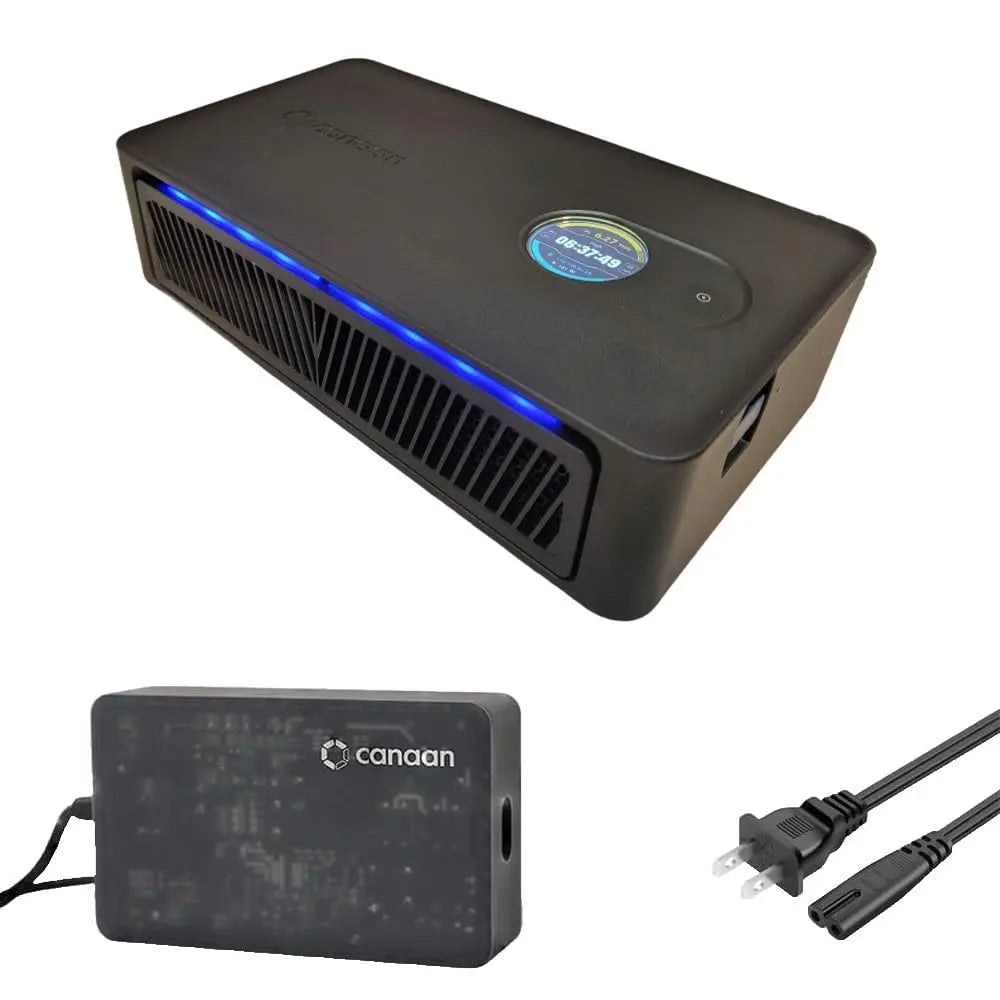 AltairTech.io Canaan Avalon Nano 3S BTC Miner (Black)- 6 TH/s 140W Bitcoin ASIC Miner - Quiet with Canaan Original Power Supply - Ideal for Home and Office ALTAIR TECHNOLOGY