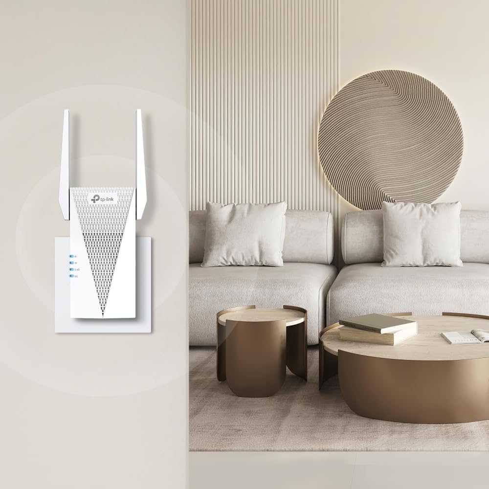 TP-Link RE615X AX1800 WiFi 6 Range Extender w/Ethernet Port | 1.8G Dual-Band Wireless Repeater Amplifier | Up to 2100 Sq. Ft., 64 Devices | Internet Signal Booster | APP Setup | EasyMesh Compatible