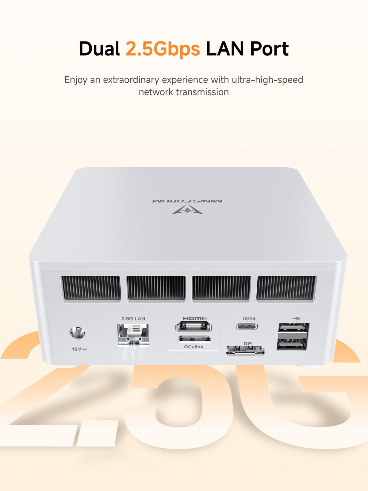 MINISFORUM Mini PC UM880 Plus AMD Ryzen 7 8845HS(8C/16T, up to 5.1GHz), 32GB DDR5 1TB PCIe4.0 SSD, Micro Computer Radeon 780M Graphics,HDMI+DP+USB4 Triple Display, OCuLink Port, 2.5G LAN, 5xUSB Ports