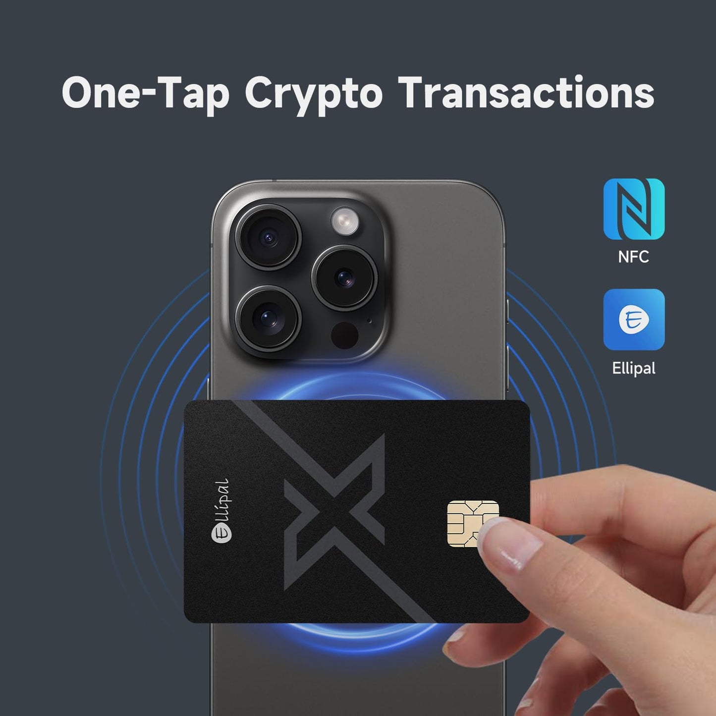 ELLIPAL X Card – Air Gapped Crypto Cold Wallet with Starter Accessory Kit,Secure Offline Storage for Bitcoin, Ethereum,NFTs & 10,000+ tokens