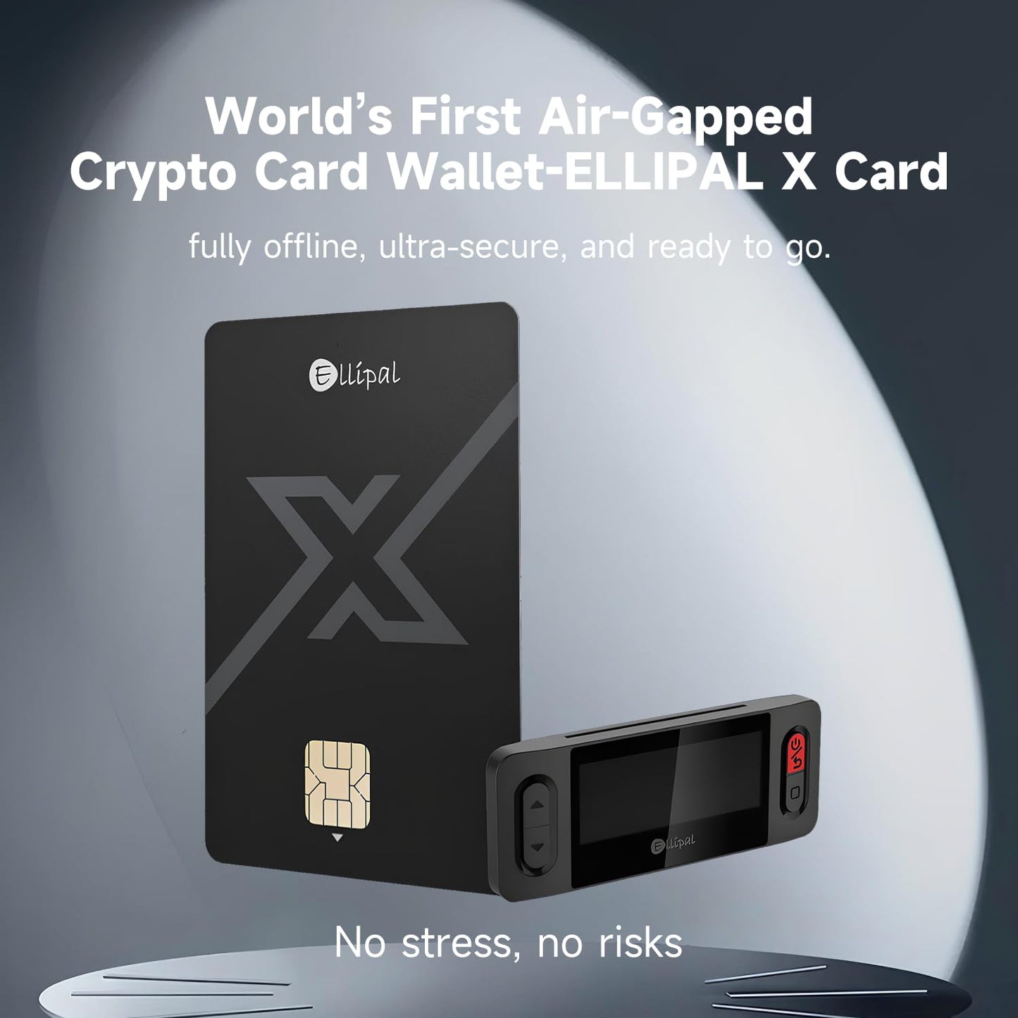 ELLIPAL X Card – Air Gapped Crypto Cold Wallet with Starter Accessory Kit,Secure Offline Storage for Bitcoin, Ethereum,NFTs & 10,000+ tokens