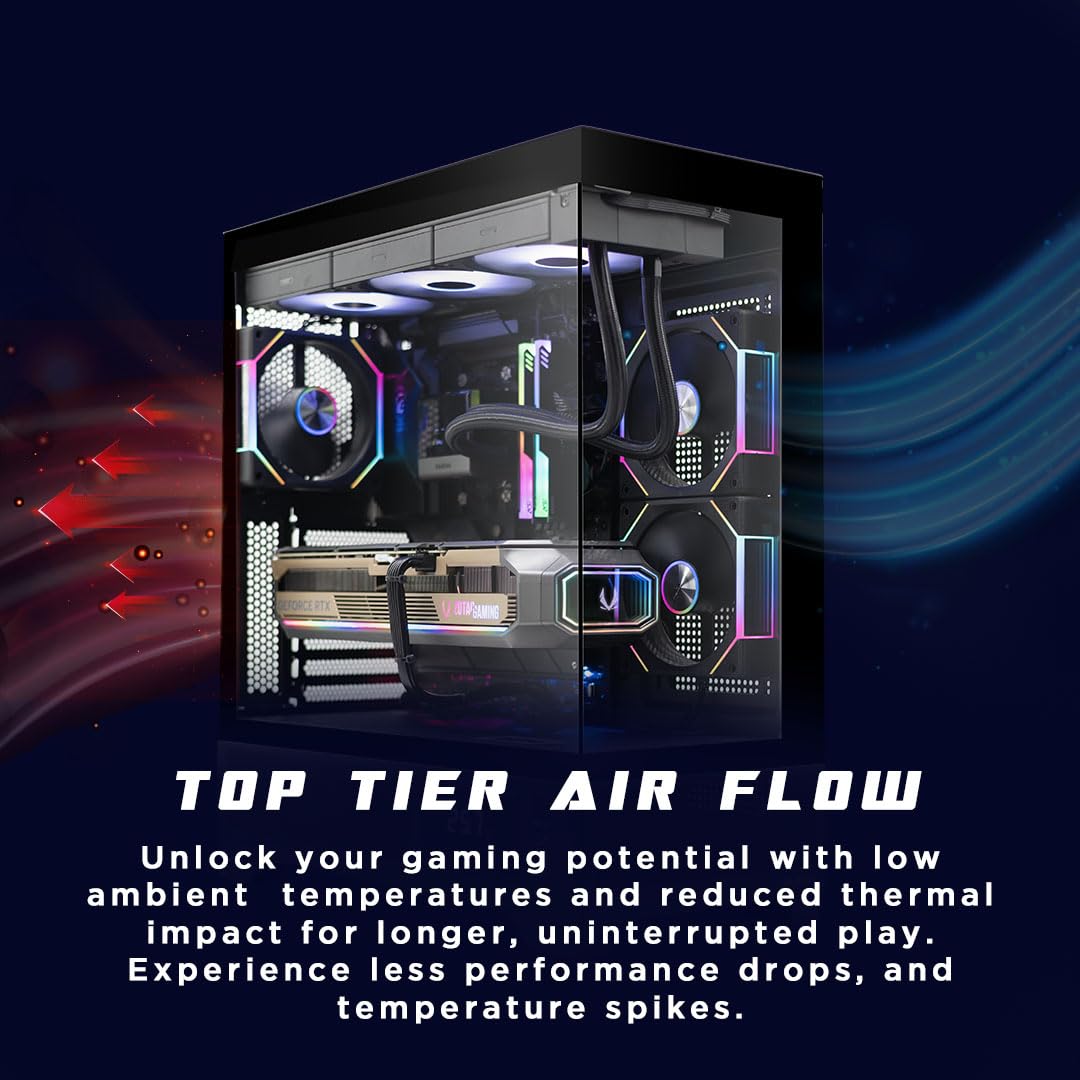 ZOTAC MEK AI-Enhanced Gaming PC Desktop Computer - NVIDIA GeForce RTX 5090, AMD Ryzen 7 9800X3D Up to 5.2GHz, 32GB DDR5 RGB, 2TB NVME M.2 SSD, 1300W 80+ Gold PSU, WiFi 7, Windows 11