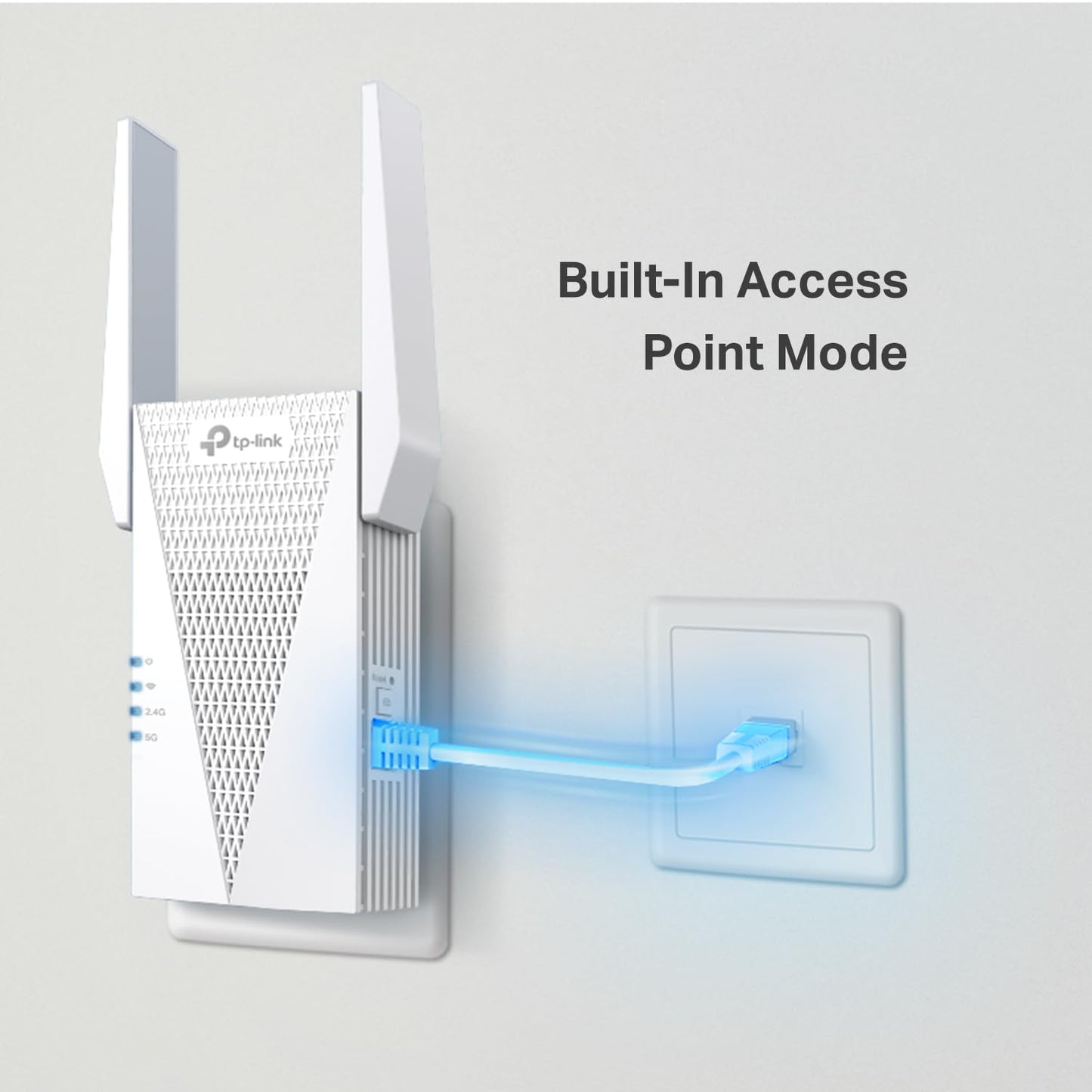 TP-Link RE615X AX1800 WiFi 6 Range Extender w/Ethernet Port | 1.8G Dual-Band Wireless Repeater Amplifier | Up to 2100 Sq. Ft., 64 Devices | Internet Signal Booster | APP Setup | EasyMesh Compatible