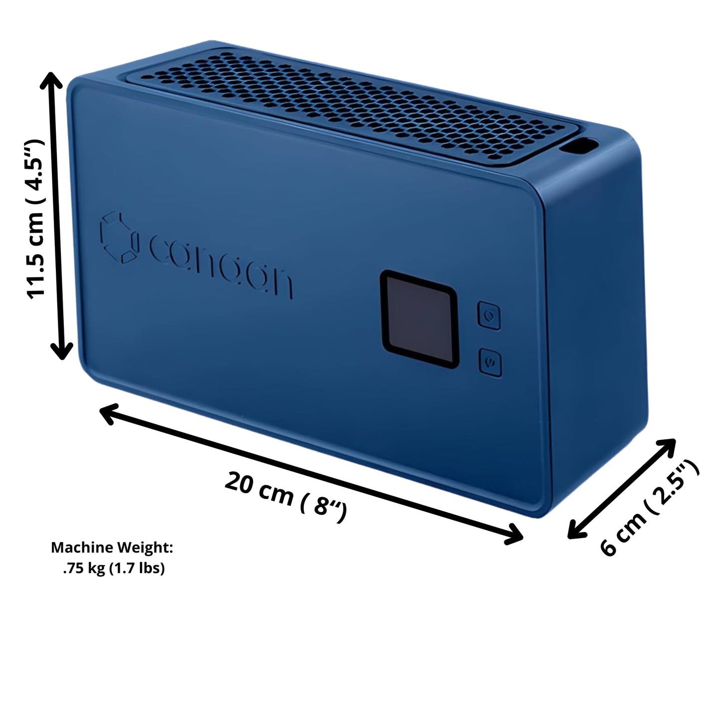 Canaan Bitcoin Miner Avalon Nano 3 Midnight Blue 3.2TH BTC Solo Miner with PSU, WiFi/LAN, Quiet Operation, Plug-and-Play, Low Power 140W, Ideal for Crypto Beginners and Tech Hobbyists