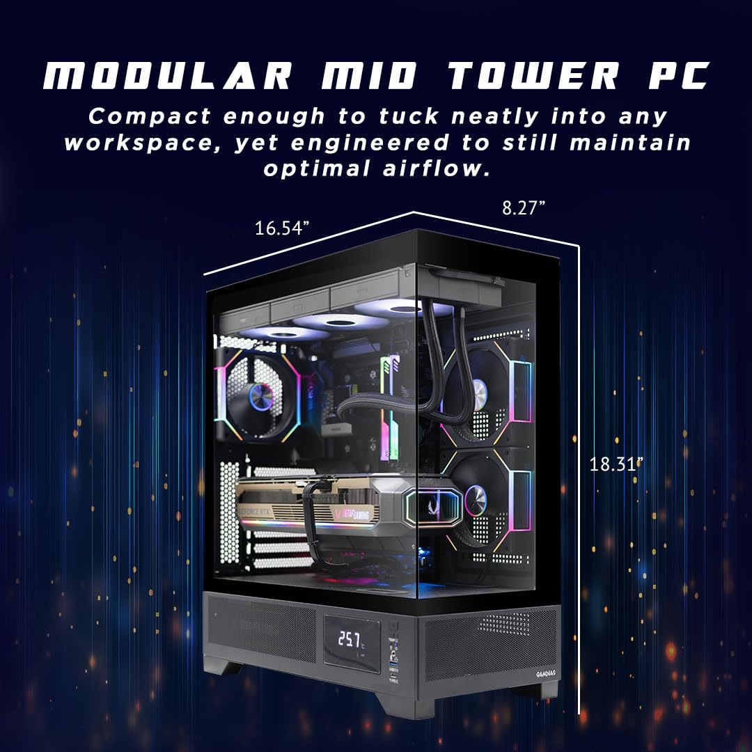 ZOTAC MEK AI-Enhanced Gaming PC Desktop Computer - NVIDIA GeForce RTX 5090, AMD Ryzen 7 9800X3D Up to 5.2GHz, 32GB DDR5 RGB, 2TB NVME M.2 SSD, 1300W 80+ Gold PSU, WiFi 7, Windows 11