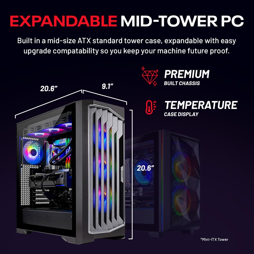 Skytech Legacy 4 Gaming PC Desktop, Ryzen 9 9950X3D 4.3 GHz (5.7GHz Turbo), NVIDIA RTX 5090 32GB, X870 Board, 4TB Gen4 NVMe SSD, 64GB DDR5 RAM 6000 RGB, 1200W Gold ATX 3 PSU, Wi-Fi, Win 11