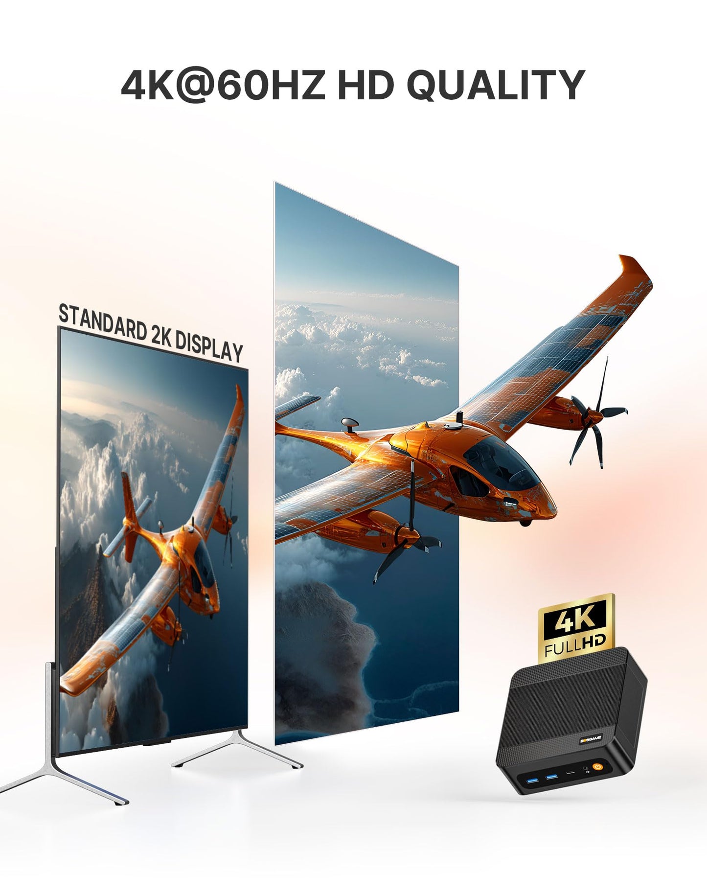 BOSGAME P6 Ryzen 9 6900HX Mini PC, 32GB LPDDR5X Tiny Desktop Computer, 1TB PCIe 4.0 NVMe SSD, Dual LAN, AX210 Wi-Fi 6E, BT 5.3, Triple Display 4K for Gaming, Office and Home