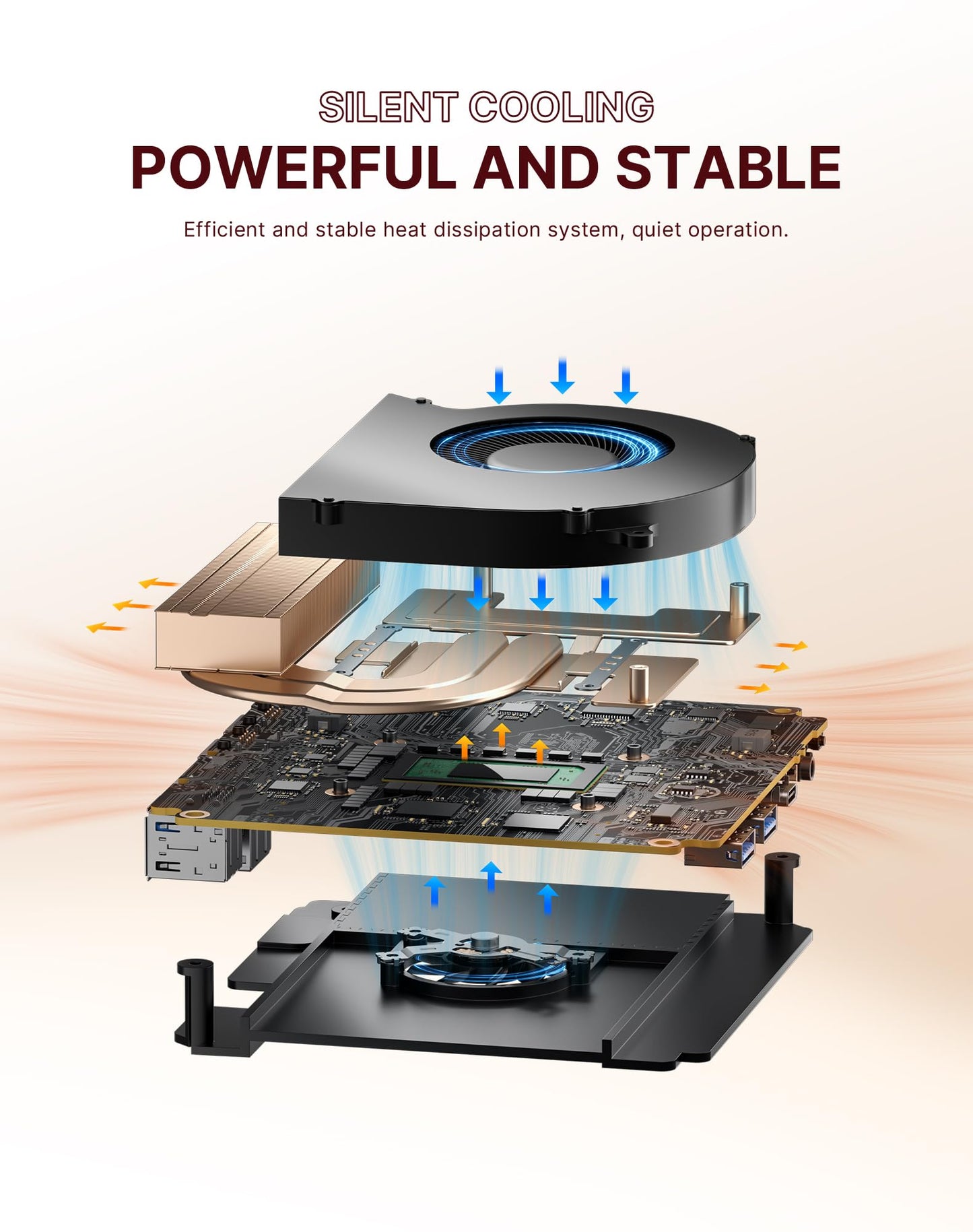 origimagic N4 Mini Gaming & Office PC | Ryzen 9 6900HX | Radeon 680M GPU | 32GB DDR5（6400MHz | 1TB M.2 NVME PCIe 4.0 2280 SSD | Dual 1 Gigabit LAN，11 Pro-OS/WiFi 6E / BT5.3 / 4K@60Hz Triple Display