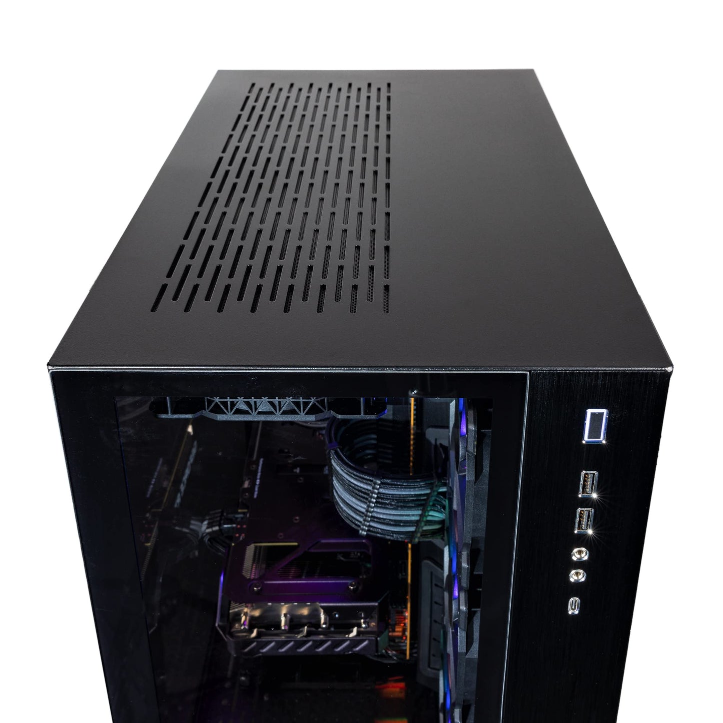 Velztorm Septex Custom Built Gaming Desktop PC (AMD Ryzen 7 7700X, GeForce RTX 5090, 32GB DDR5, 2TB PCIe SSD, RGB Fans, 360mm AIO, 1000W PSU, WiFi 6E, Bluetooth 5.2, RJ-45, Win 11 Home)