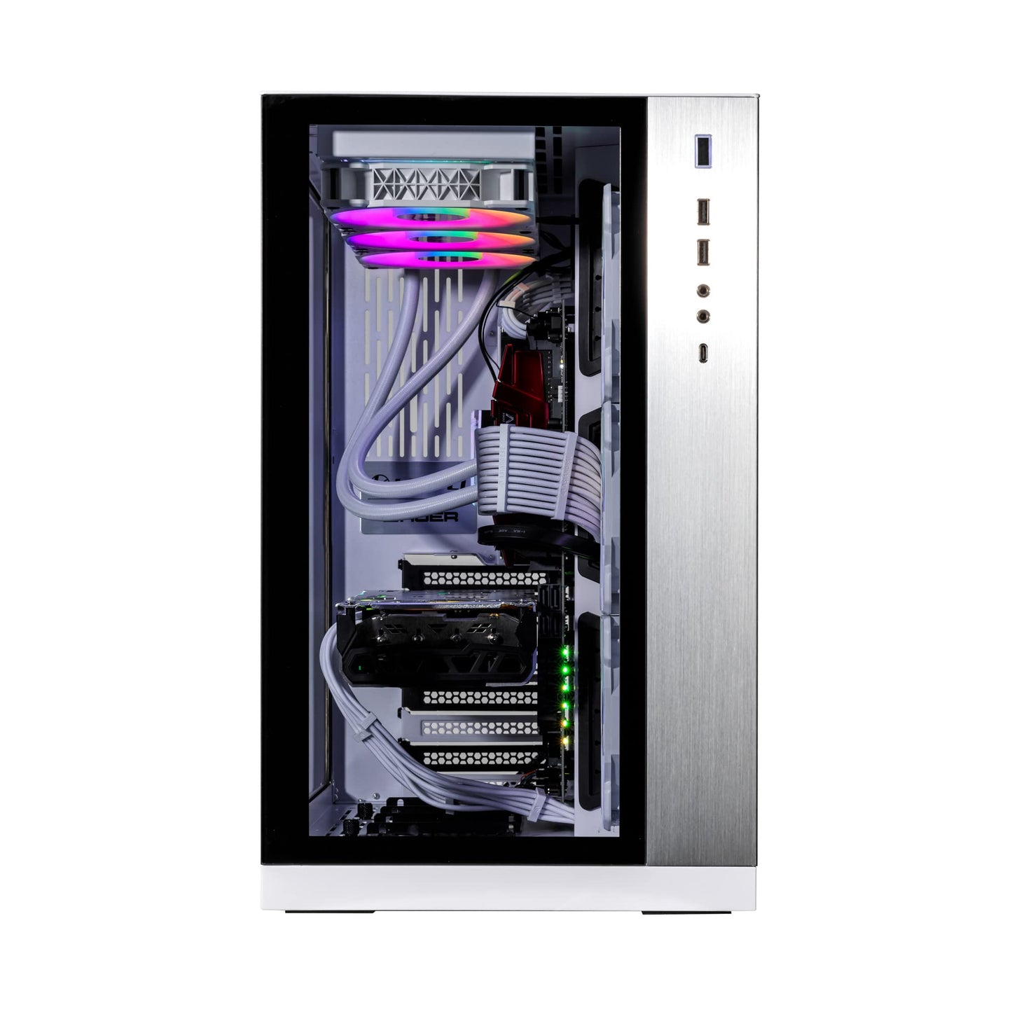 Velztorm Lux Lyte Custom Built Gaming Desktop PC (AMD Ryzen 9-5900X, GeForce RTX 5090, 64GB DDR4, 2TB PCIe SSD + 6TB HDD, 360mm AIO, 1000W PSU, WiFi 5, Bluetooth 5.0, RJ-45, Win 11 Pro)