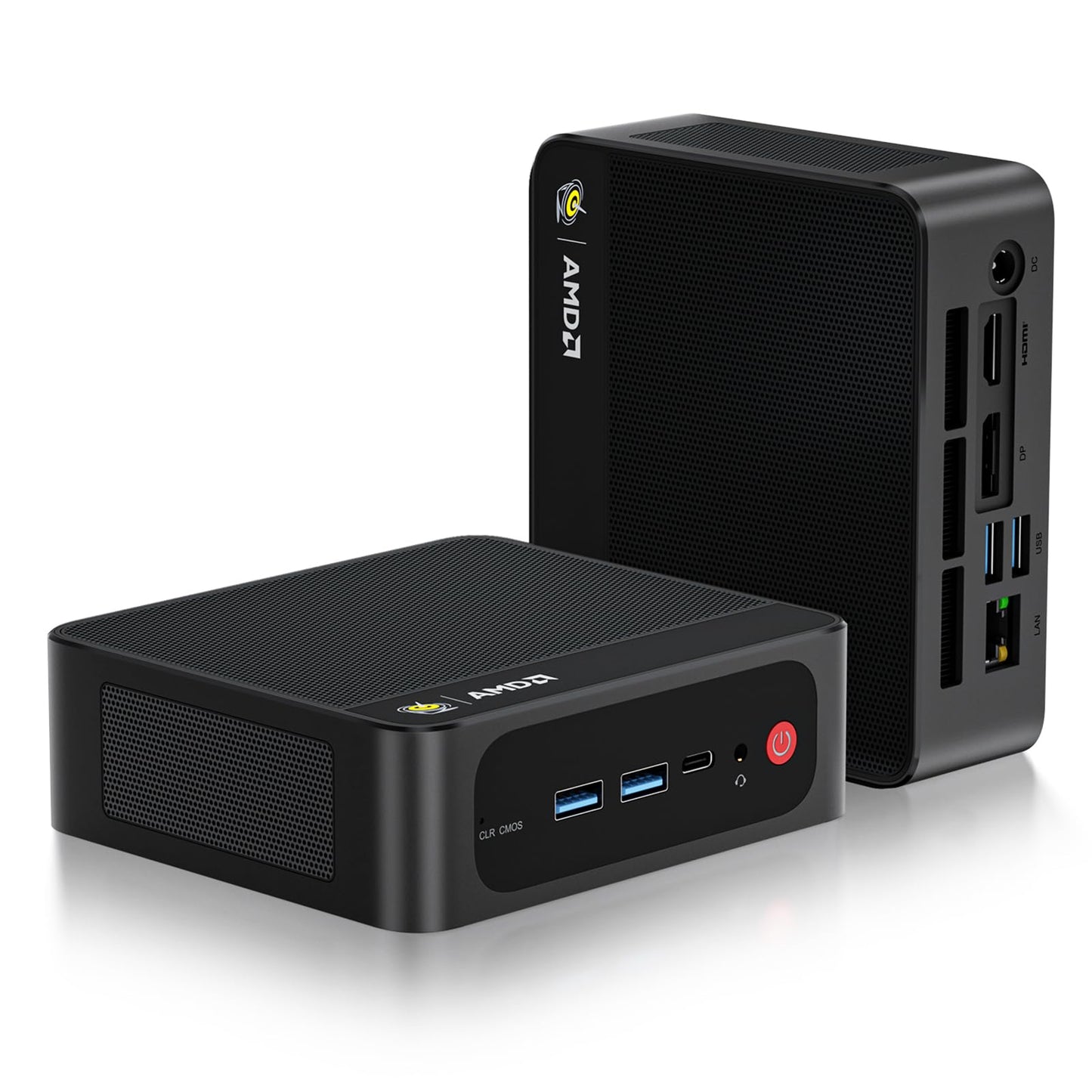 Beelink Mini PC, AMD Ryzen 7 6800U(8C/16T, Up to 4.7GHz), 24GB LPDDR5 RAM 500GB PCIe4.0 x4 SSD, SER5 MAX Desktop Computer Support 4K Triple Display/DP/HDMI/Type-C/WiFi 6/BT5.2/2.5GB LAN, Office/Home