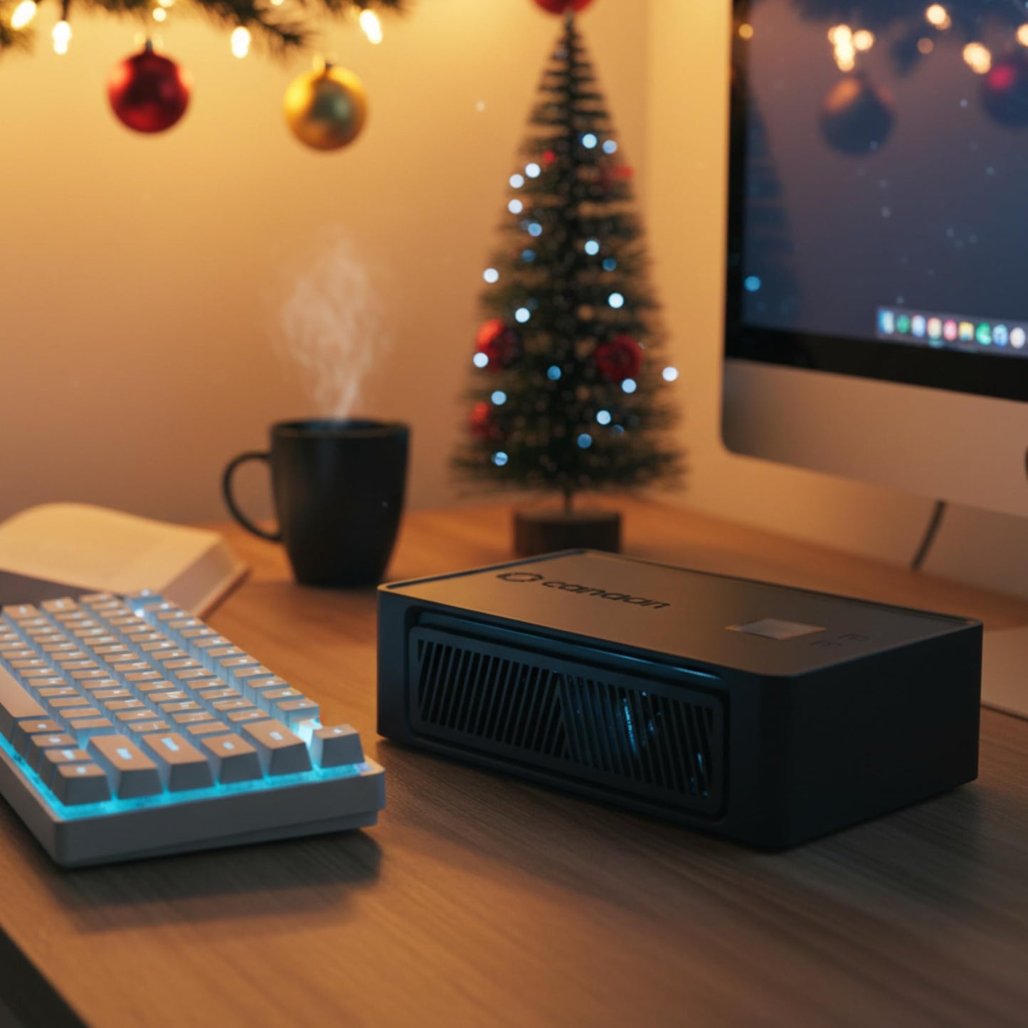 Canaan Avalon Nano 3 Bitcoin Miner - BTC Solo Miner & Crypto Miner for Home, Quiet 3.2TH/s, Low Power 140W, WiFi, Space Heater Mode, PSU Included, Beginner Friendly