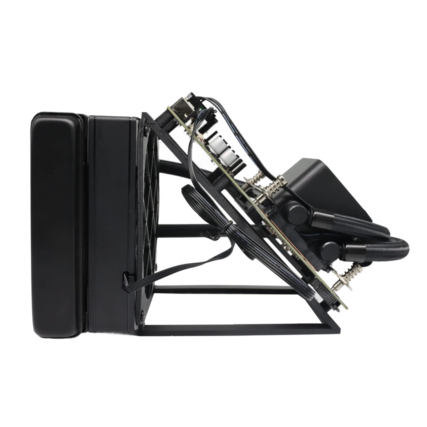 New BTC Miner Nerdqaxe++ Hydro 4.8TH/S Bitcoin Solo Miner Open Sources Bitcoin Home Miner Quite with 12V PSU