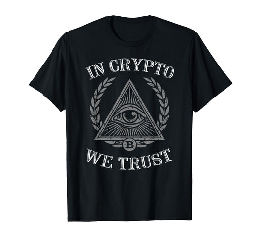 in Crypto We Trust Shirt Bitcoin Cryptocurrency T-Shirt