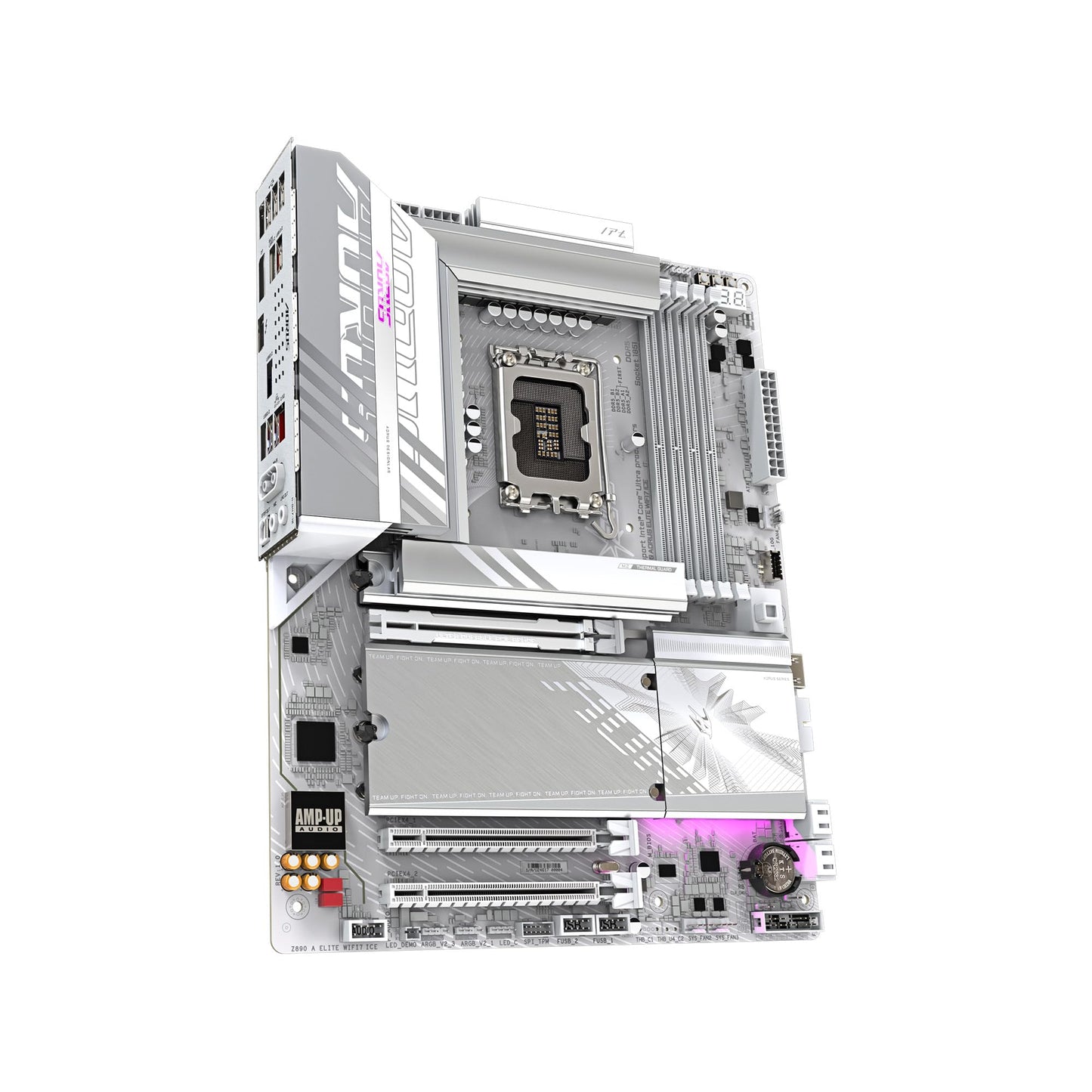 GIGABYTE Z890 AORUS Elite WIFI7 ICE Intel Core Ultra (Series 2) LGA 1851 Motherboard, ATX, DDR5, 3X M.2, PCIe 5.0, Thunderbolt 4, WIFI7, 2.5GbE LAN, EZ-Latch