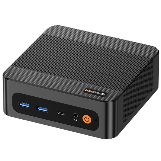 BOSGAME P6 Gaming Mini PC w/AMD Ryzen 9 6900HX | 32GB DDR5 RAM | 1TB PCIe 4.0 NVMe SSD | Dual Gigabit Ethernet | Triple Display (HDMI/DP/USB-C) | AX210 Wi-Fi 6E | BT 5.3 | Compact Desktop Computer