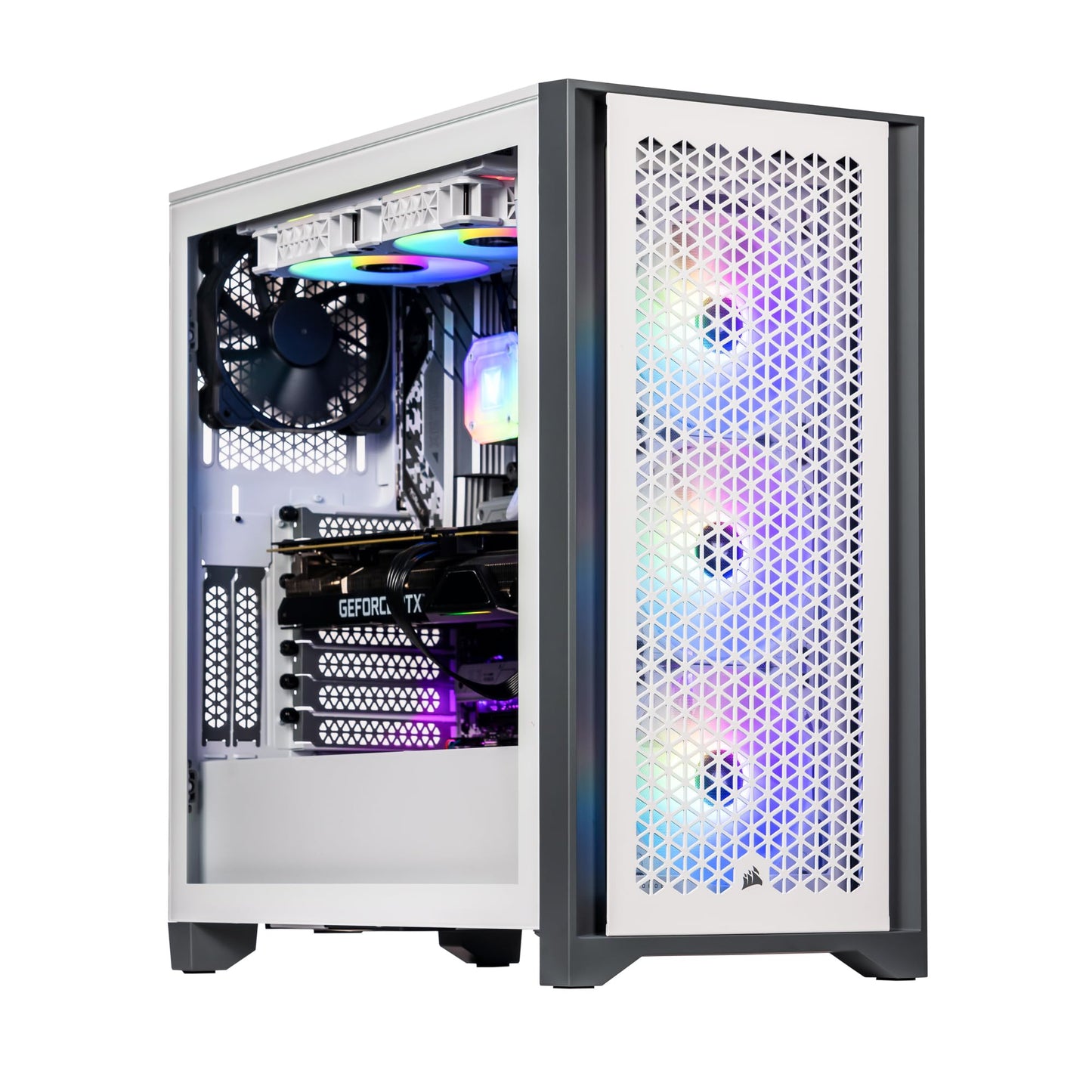 Velztorm White Armix Custom Built Gaming Desktop PC (AMD Ryzen 9 7900X, GeForce RTX 5090, 64GB DDR5, 2TB PCIe SSD + 6TB HDD, RGB Fans, 240mm AIO, 1000W PSU, WiFi 6E, Bluetooth 5.2, Win 11 Pro)