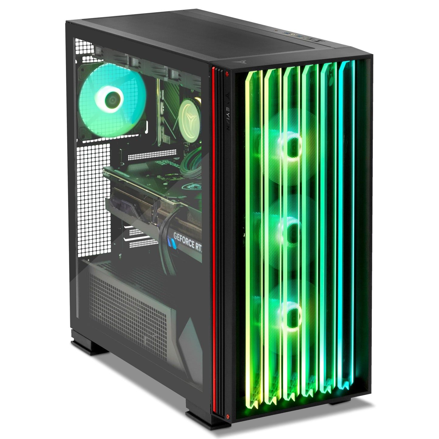 YEYIAN Mirage X Gaming PC Desktop Ryzen 7 9800X3D 5.2 GHz, RTX 5090 32GB GDDR7, 64GB DDR5 RGB 6000MHz, 4TB NVMe Gen4 SSD, AI Accelerate Gamer Prebuilt PC, AMD B850 MB, AIO 360mm,1000W PSU, Win 11 Home