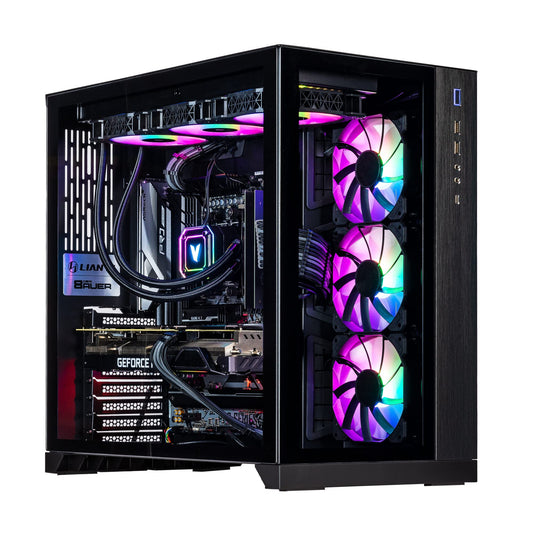 Velztorm Septex Custom Built Gaming Desktop PC (AMD Ryzen 7 7700X, GeForce RTX 5090, 32GB DDR5, 2TB PCIe SSD, RGB Fans, 360mm AIO, 1000W PSU, WiFi 6E, Bluetooth 5.2, RJ-45, Win 11 Home)