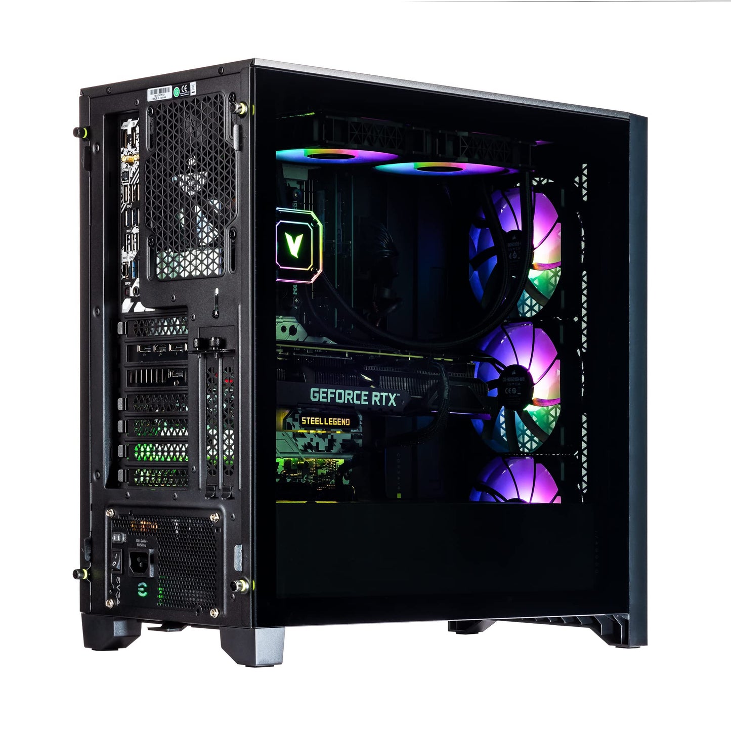 Velztorm Armix Custom Built Gaming Desktop PC (AMD Ryzen 9 7900X, GeForce RTX 5090, 64GB DDR5, 8TB PCIe SSD, RGB Fans, 240mm AIO, 1000W PSU, WiFi 6E, Bluetooth 5.3, RJ-45, 1 Display Port, Win 11 Pro)