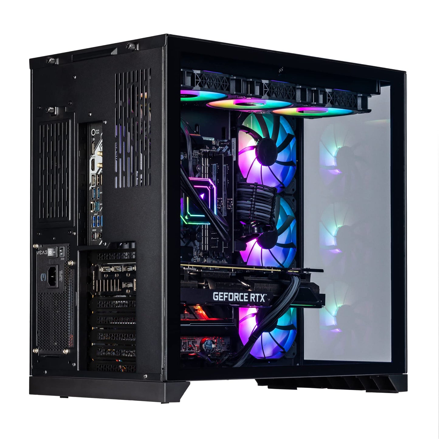 Velztorm Septex Custom Built Gaming Desktop PC (AMD Ryzen 7 7700X, GeForce RTX 5090, 32GB DDR5, 2TB PCIe SSD, RGB Fans, 360mm AIO, 1000W PSU, WiFi 6E, Bluetooth 5.2, RJ-45, Win 11 Home)