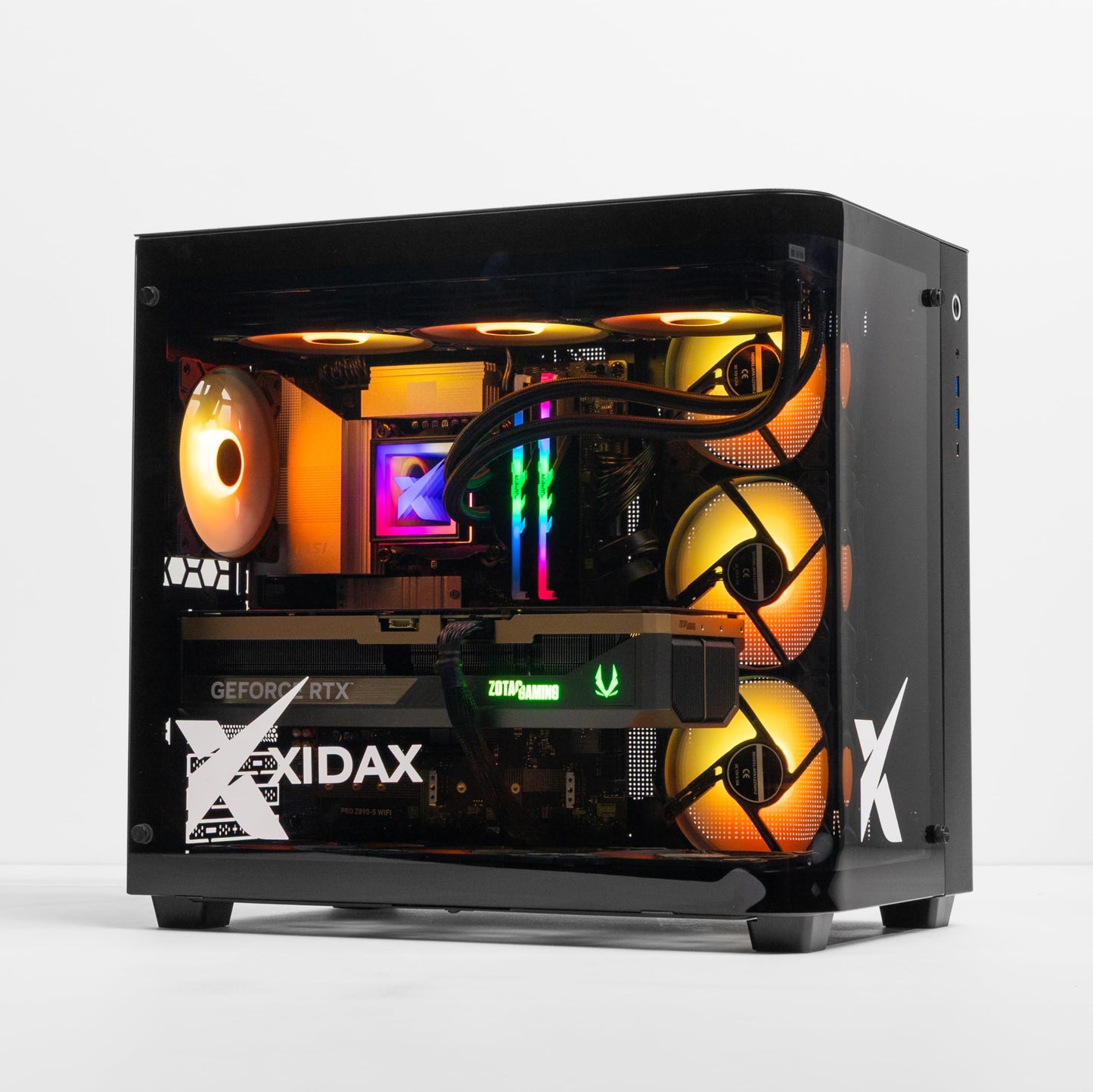 XIDAX X6 ONAMI Gaming PC - AMD Ryzen 7 9800X3D (up to 5.2 GHz) | NVIDIA GeForce RTX 5090 32GB | 64GB (2x32GB) DDR5 6000MHz | 2TB NVme M.2 SSD | Genuine Windows 11 Home | Assembled & Serviced in U.S.