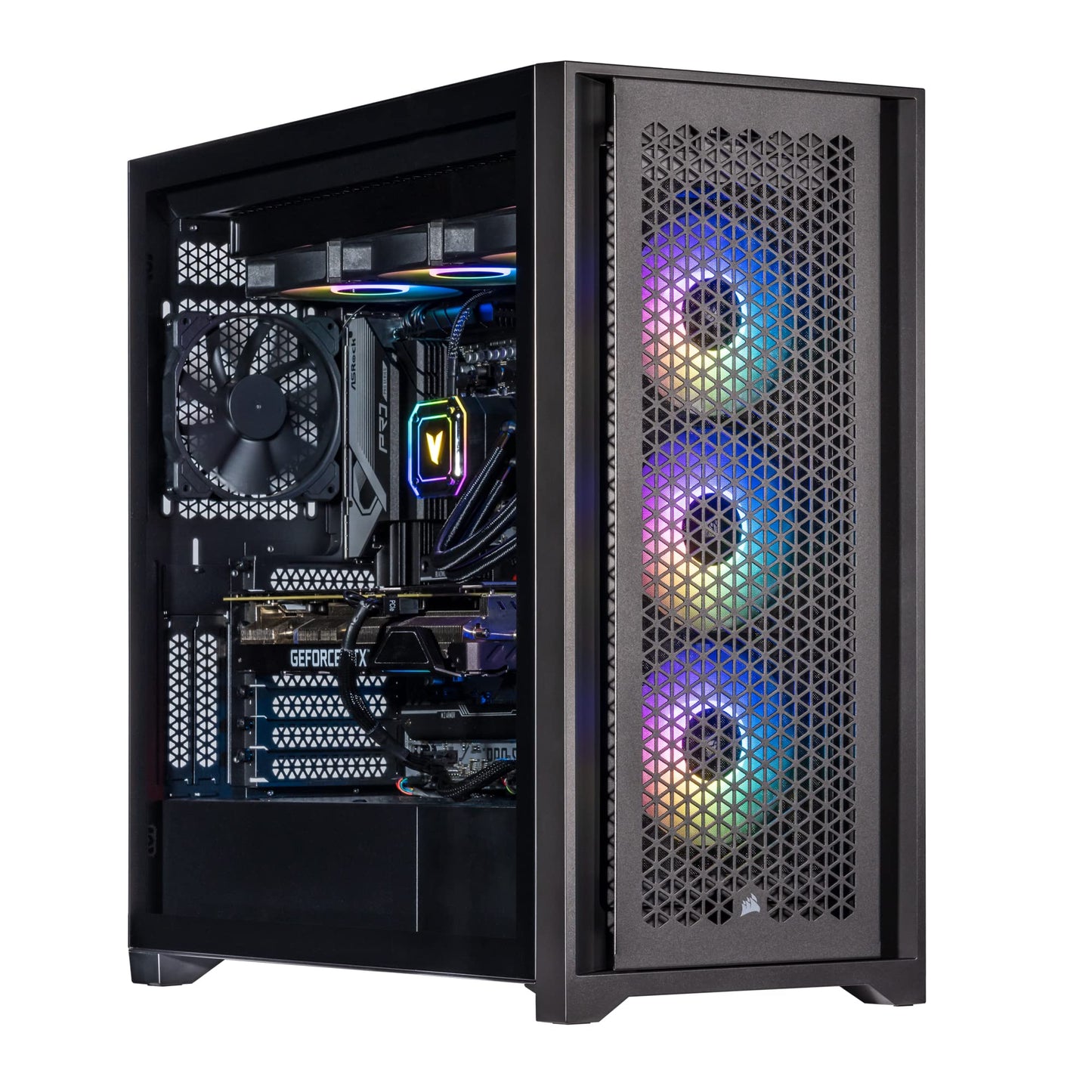 Velztorm Aciex 3D Custom Built Gaming Desktop PC (AMD Ryzen 7 7800X3D, GeForce RTX 5090, 64GB DDR5, 2TB PCIe SSD + 6TB HDD, 360mm AIO, 1000W PSU, WiFi 6E, Bluetooth 5.2, RJ-45, Win 11 Pro)