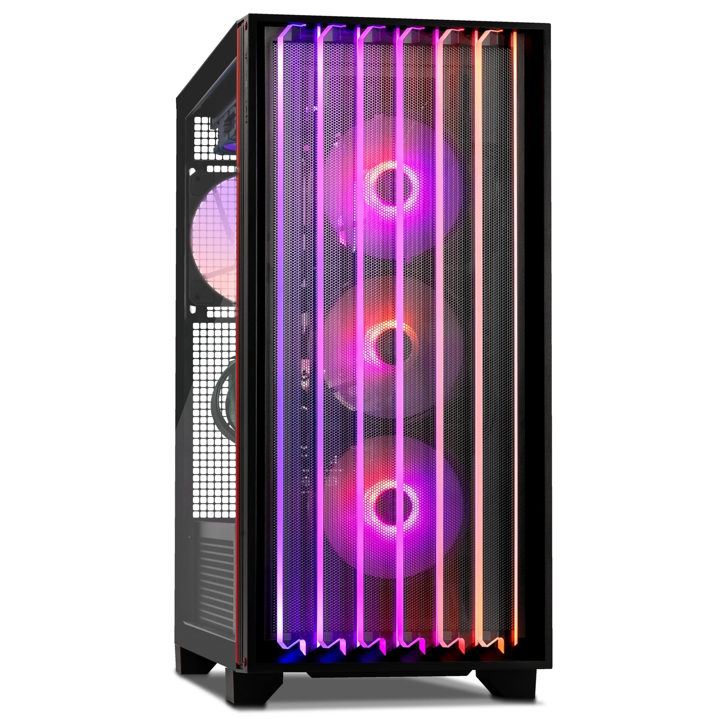 YEYIAN Mirage X Gaming PC Desktop Ryzen 7 9800X3D 5.2 GHz, RTX 5090 32GB GDDR7, 64GB DDR5 RGB 6000MHz, 4TB NVMe Gen4 SSD, AI Accelerate Gamer Prebuilt PC, AMD B850 MB, AIO 360mm,1000W PSU, Win 11 Home
