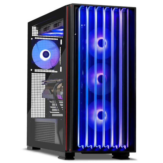YEYIAN Mirage X Gaming PC Desktop Ryzen 7 9800X3D 5.2 GHz, RTX 5090 32GB GDDR7, 64GB DDR5 RGB 6000MHz, 4TB NVMe Gen4 SSD, AI Accelerate Gamer Prebuilt PC, AMD B850 MB, AIO 360mm,1000W PSU, Win 11 Home